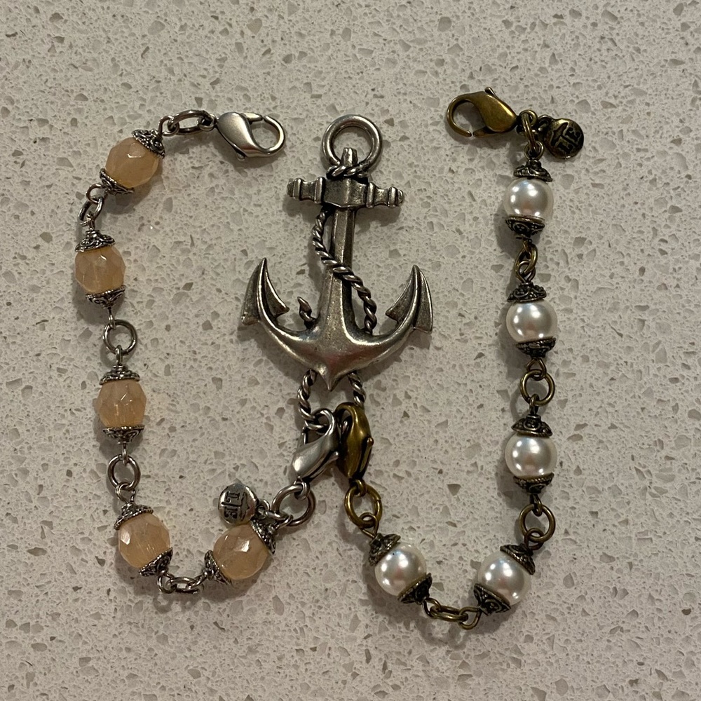 Lenny and Eva Anchor charm with 2 bracelets!